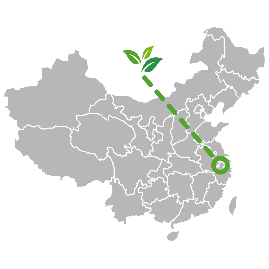 a map of anji county in Zhejiang, China