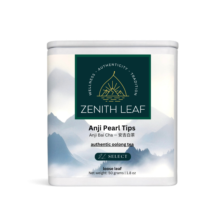 the packaging for anji bai cha (anji pearl tips) ZL select